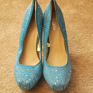 Brand new teal green heels